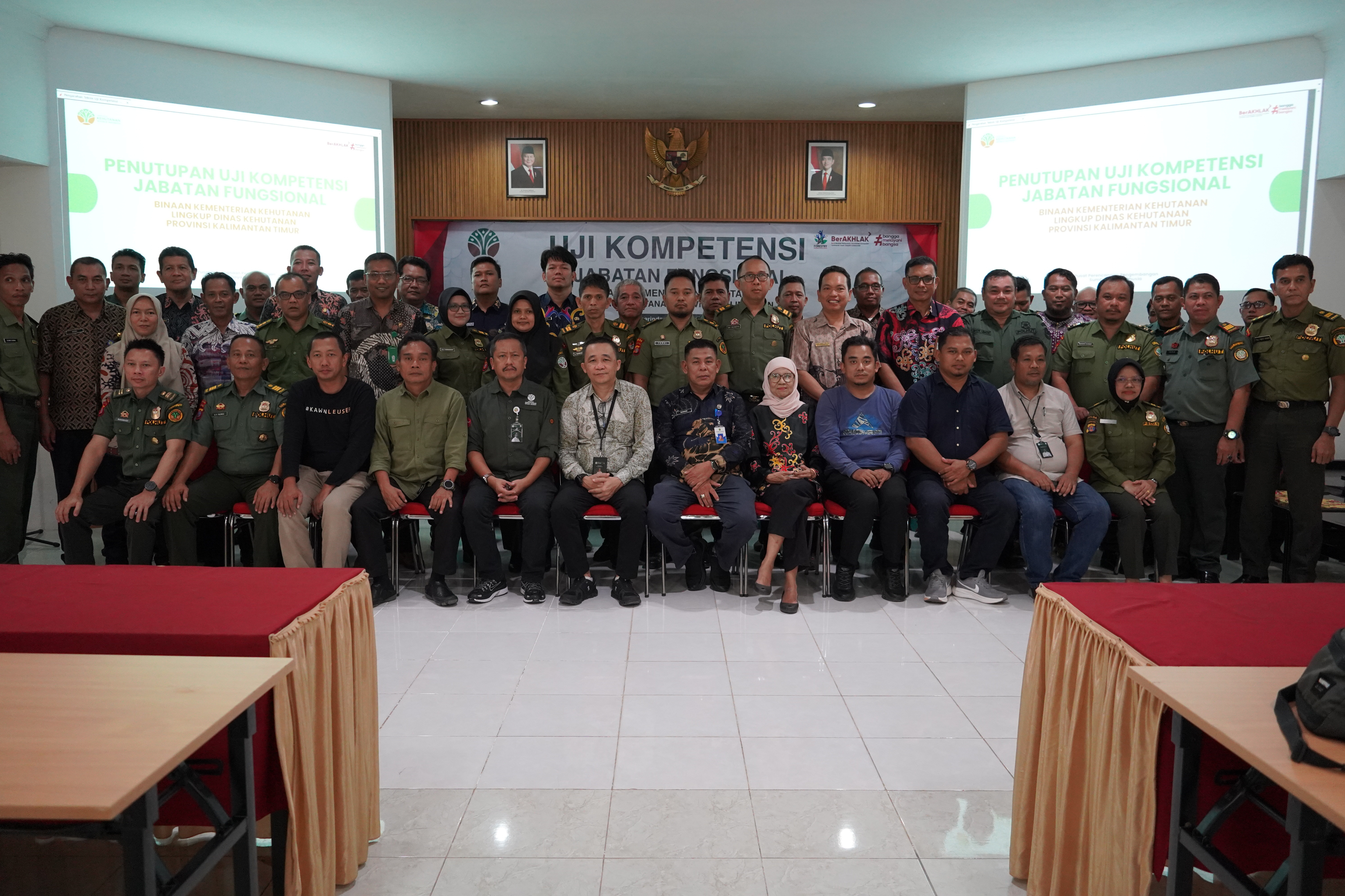 Penutupan Uji Kompetensi Jafung Binaan Kementerian Kehutanan
