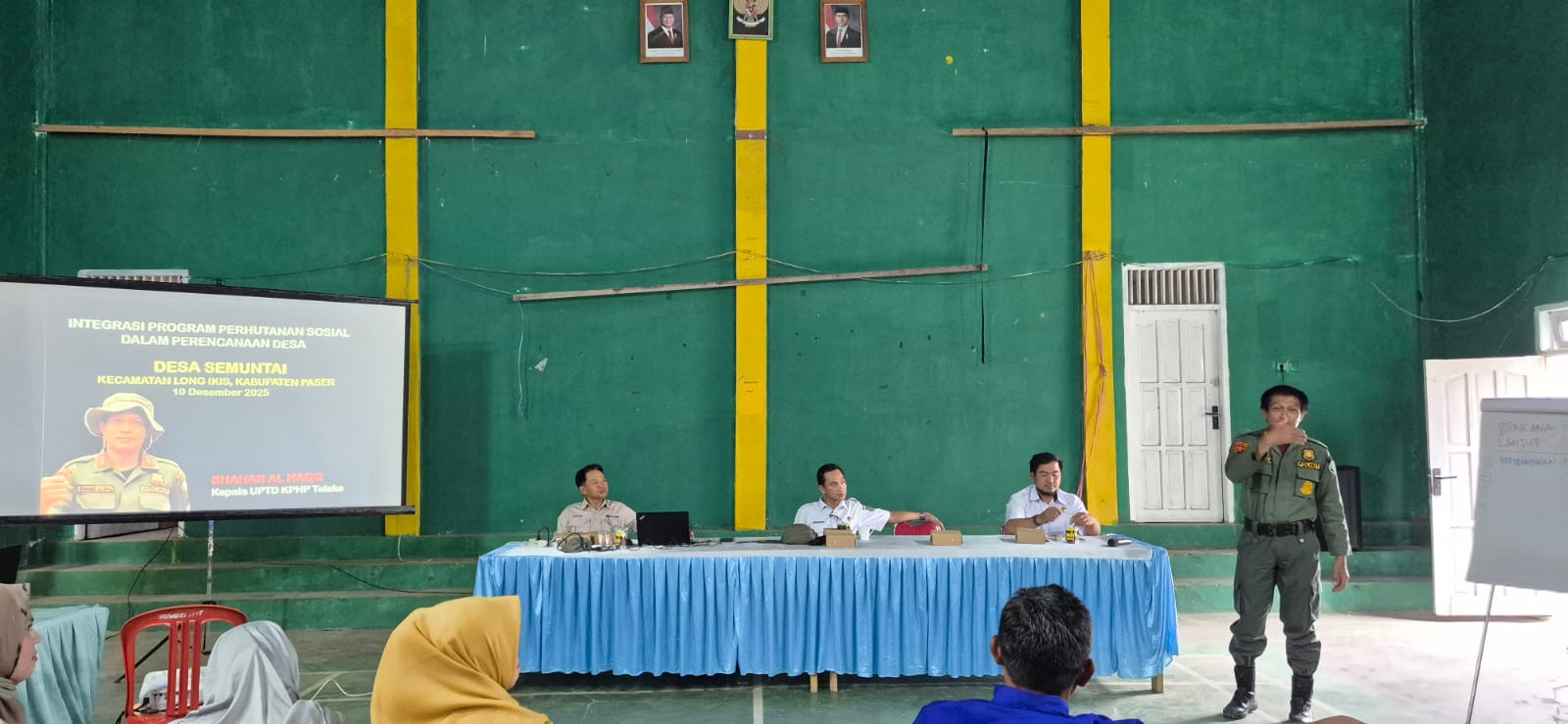 Integrasi Program Perhutanan Sosial dalam Perencanaan Desa, KPHP Telake narasumber Sosialisasi